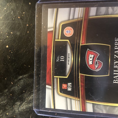 2022 bailey zappe RC Red Rookie Rare Sp Prism /149 Select #10 - Picture 5 of 8