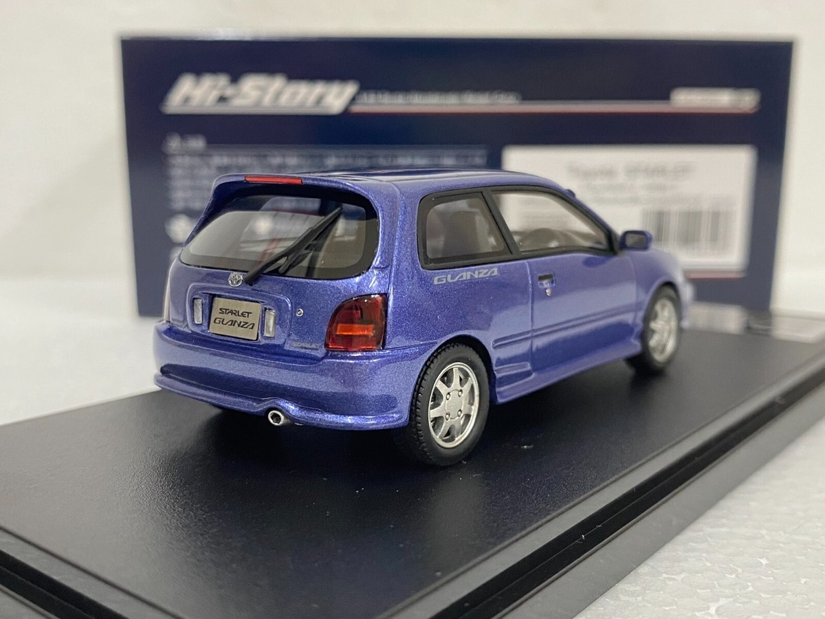 1:43 HI STORY HS426BL TOYOTA STARLET GLANZA V 1996 skala żywiczna