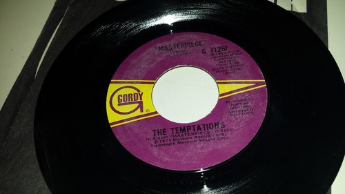 THE TEMPTATIONS Masterpiece + Instrumental GORDY 7126 FUNK 45 VINYL 7" RECORD - Picture 2 of 2