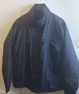 VAN HEUSEN Women Plush, Ultility Coat/ Double Zipper/ Fleece Lining, Black (S/P)