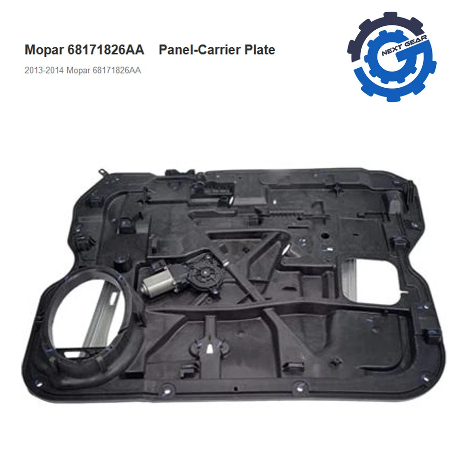 Nuevo regulador de ventana placa portadora Mopar diestro 2013-24 Ram 1500 2500 68171826AE fabricante de equipos originales Foto 2 de 4