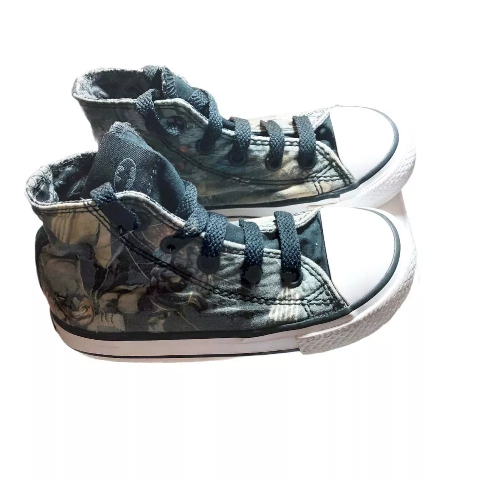Zapatos de caña alta CONVERSE All Star DC COMICS BATMAN 754901F (Infante 8) Foto 2 de 4