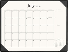 Desk Calendar 2026-2027 with Desk Mat 22" X 17" Large Desk Pad Calendar Runs f