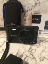 SONY Cyber-shot DSC-WX350 Digital Camera 18.2MP 20x Optical Zoom Black EUC