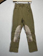 Ariat Girls Pro Series Size 12 Knee Patch Equestrian Tan Riding Pants USA Made