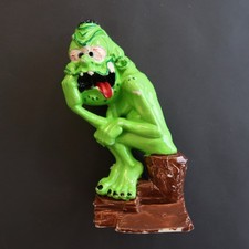 Vtg Marx Nutty Mads Figure The Thinker Monster Go Go Mod Classic Green 60s