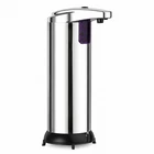 Touchless Automatic Soap Dispenser 250ml Chrome Look Sensor Bathroom Kitchen