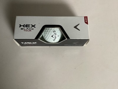 Box mit 3 Callaway Hex Black Tour Golfbällen nagelneu unbenutzt noch im Karton