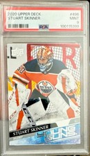 Upper Deck Young Guns Stuart Skinner #496 Rookie PSA 9 Edmonton Oilers
