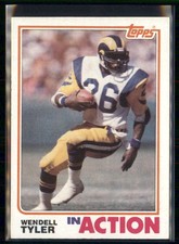 1982 Topps - In Action Wendell Tyler #386