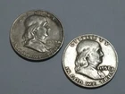 Two(2) Franklin Half Dollar Coins 1954-D 1958-D