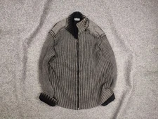 Vintage Japan l.g.b. Le Grande Bleu Style Opium Y2K Zip ribbed Sweater