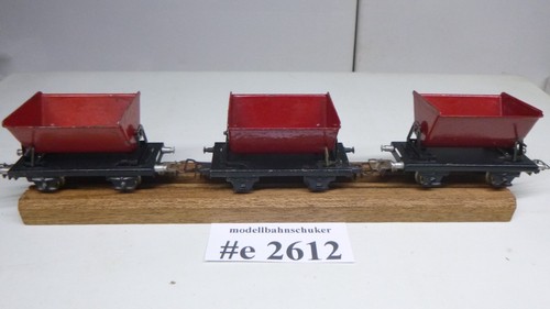 Konvolut Märklin H0 3 x 362 Blech Kippwagen, gut, 2 Typen -#2612 | Zustand: Gebraucht