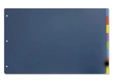 Cardinal 8-Tab TABLOID SIZE 11x17 Poly Index Divider Assorted Color 84251 (4 PK)