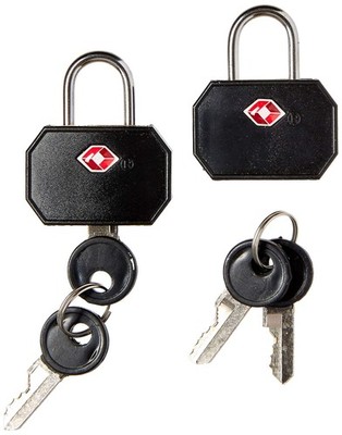 Lewis N. Clark Travel Sentry TSA Lock + Mini Padlock for Luggage Suitcase, Ca...