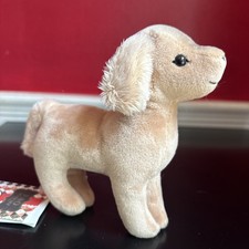 Steiff Dog, 5 inches, brand-new, FAO Schwarz, Golden Lab or Retriever, Velveteen