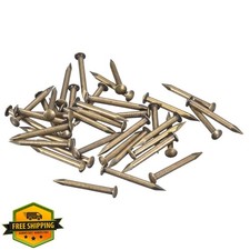 uxcell 2x20mm Brass Nails 70pcs Bronze Tone