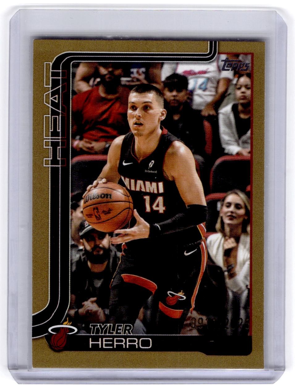 Tyler Herro 2025-26 Topps #73 Gold Miami Heat