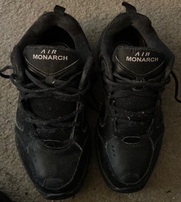 Nike Air Monarch IV  8.5 4E Wide Black, original inserts never used.