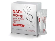 NAD+ 1000mg Nicotinamide Riboside PQQ Resveratrol 30 Packs Anti-Aging NEW