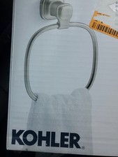 KOHLER Numista Bath Hand Towel Ring Holder Wall Mount Brushed Nickel NO SCREWS
