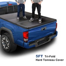 For 16-23 Toyota Tacoma Truck 5ft Short Bed Hard Solid Tri-fold Tonneau Cover For 16-23 Toyota Tacoma Truck 5ft Short Bed Hard Solid Tri-fold Tonneau Cover