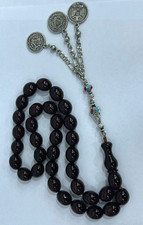 ISLAMIC PRAYER BEADS | GERMAN DEER BLOOD FATURAN | 33 PIECES | HANDCRAFTED