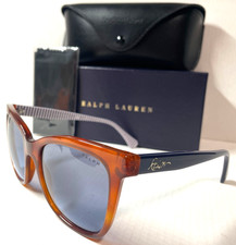 RALPH LAUREN RA 5256 5784/8F CRYSTAL BROWN W/BLUE GRADIENT LENS SUNGLASSES 53-20