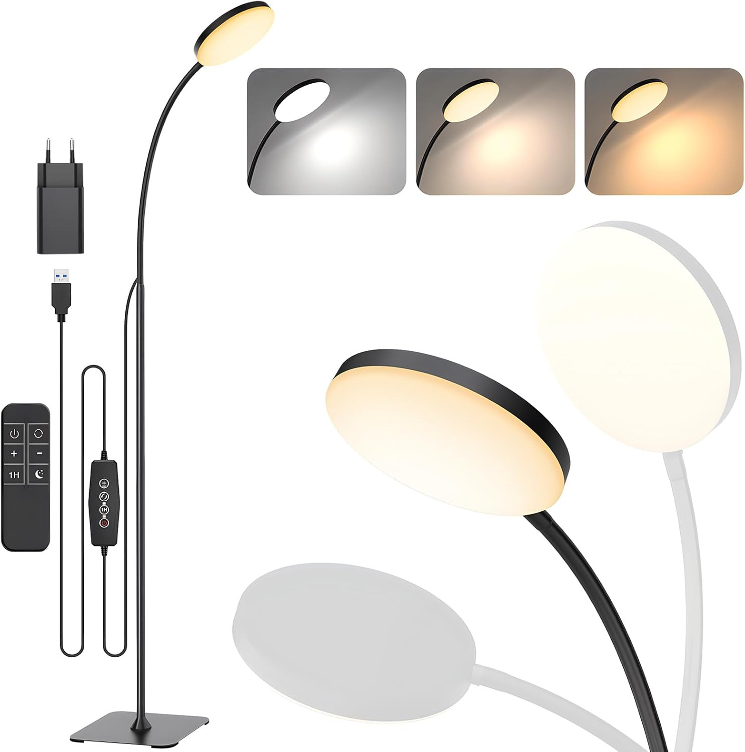 Migliore Lampada da Terra per Bambini e Studio: LED Slim Dimmerabile
