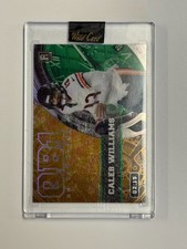 2023 Wild Card QB1 On the Clock Caleb Williams Green 02/15 Chicago Bears Rookie. rookie card picture