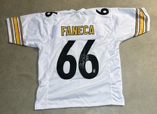 Alan Faneca Signed Pittsebugh Steelers Custom Jersey TSE