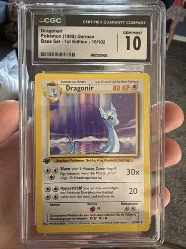 Dragonair (1st Edition) graded CGC 10 for sale on eBay