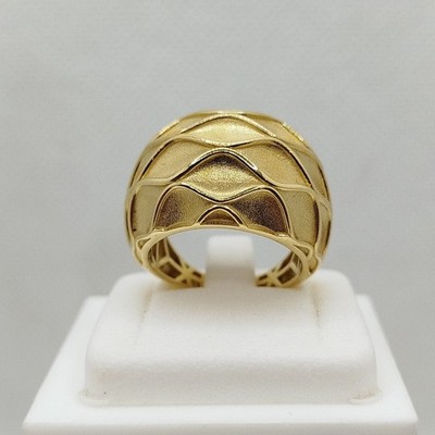 Anello fascia larga oro giallo 18k carati gr