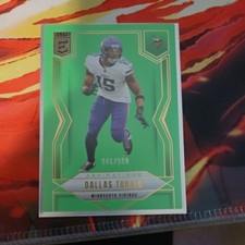 2025 Panini Donruss Elite Dallas Turner Aspirations Lime Green #945/999 Vikings