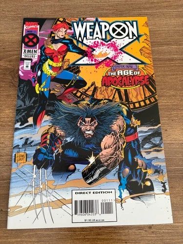 Lot Of 4 Weapon X Marvel Comic Books # 1 2 3 4 VF-NM Wolverine X-Men 13 J325