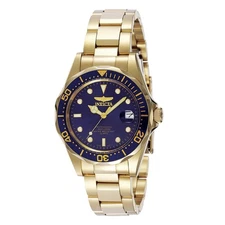 Invicta Men's Watch Pro Diver Blue Dial Plated Stainless Steel Bracelet 8937
