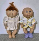 Set x2 Vintage Cabbage Patch Dolls O..A.A Mattel CB21 1988 HB SB(2) 1991  11"