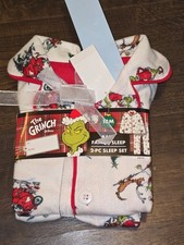 The Grinch 2 Piece Christmas Pajama Set Kids Dr Seuss Family Sleep Set Sz 18M 3T