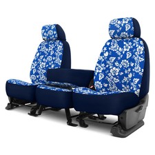 Dash Designs Hawaiian 1st Row Blue Custom Seat Covers