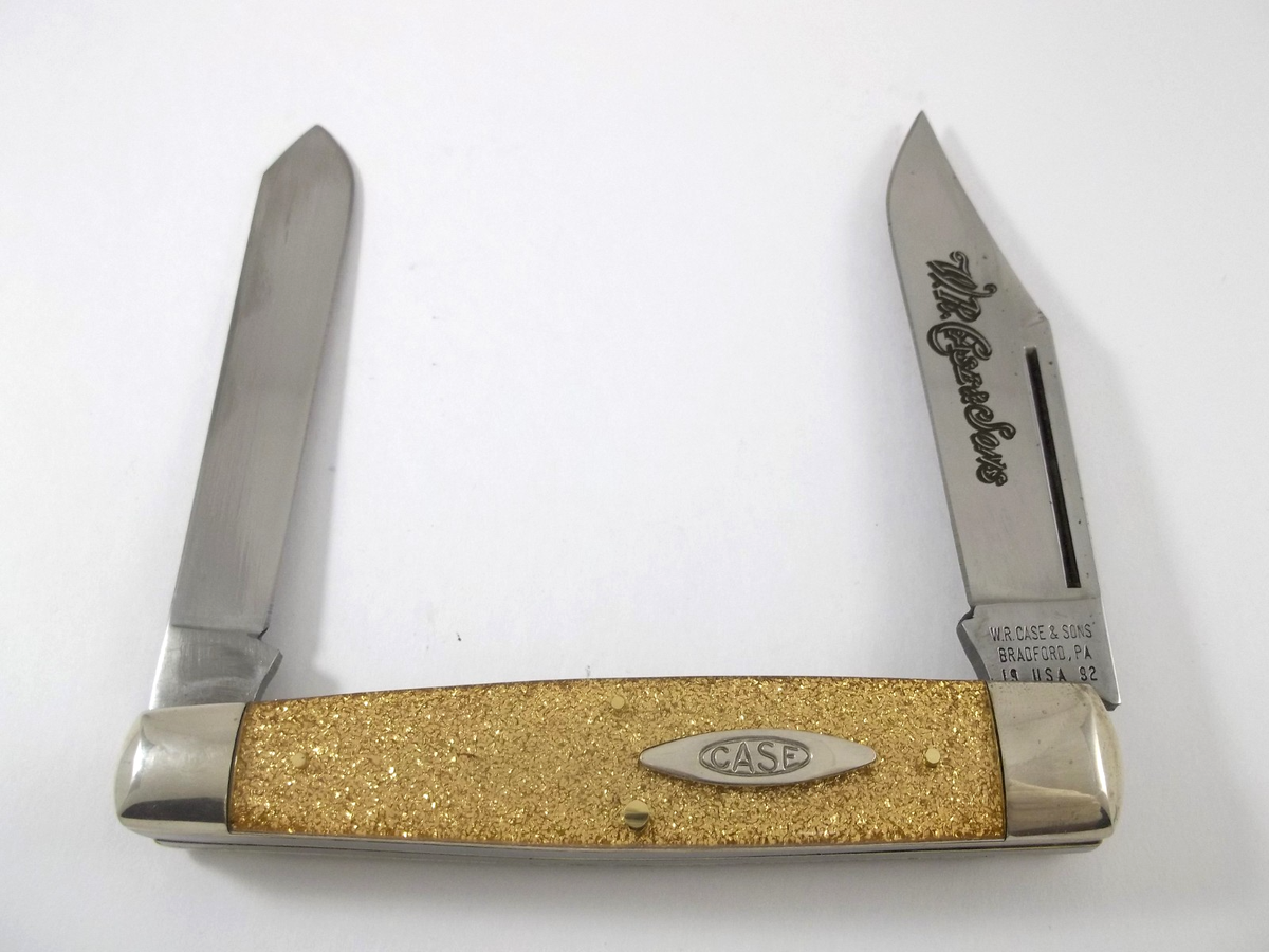 W.R. CASE & SONS Classic Bradford PA 19USA92 72075SS Gold Stone