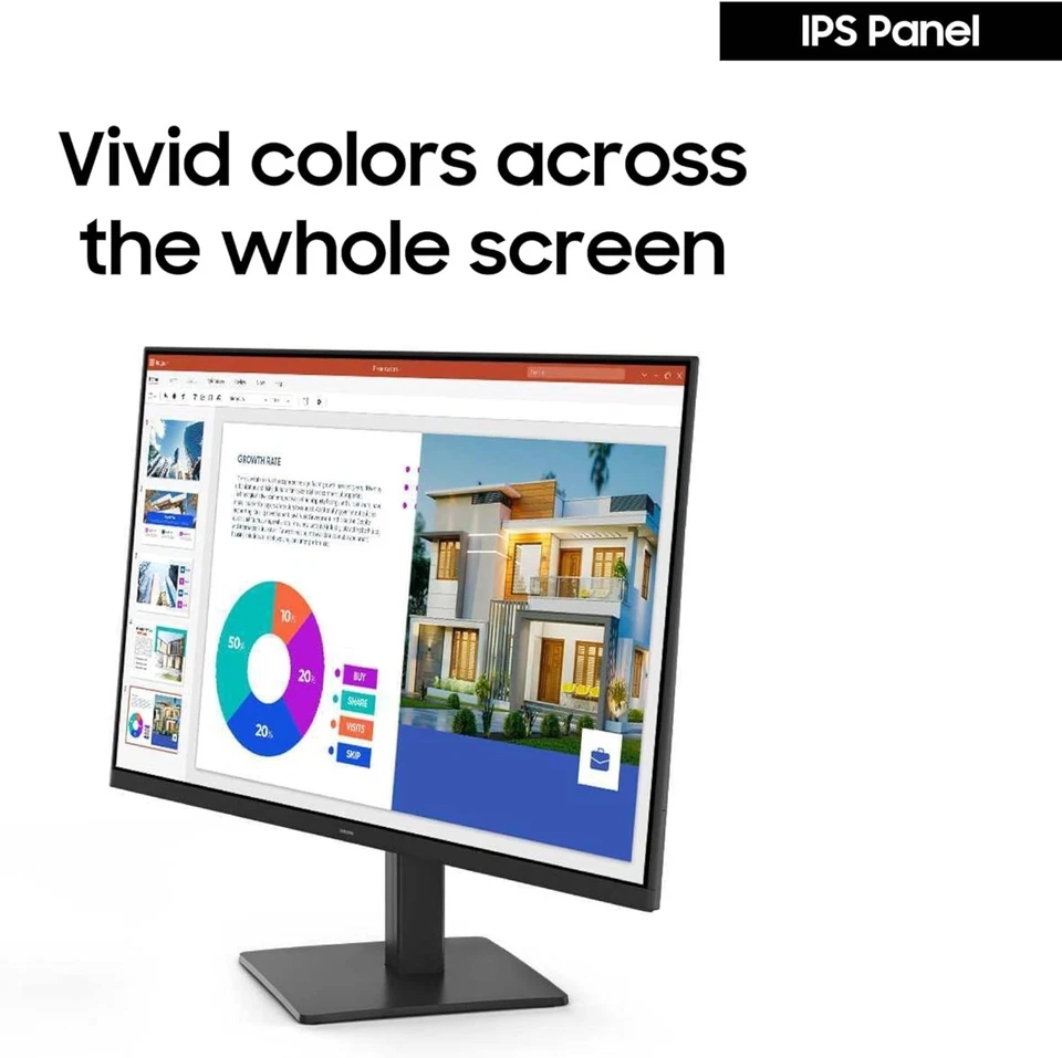 Samsung Essential S3 S32GF 24" IPS 1080p Full HD 120Hz IPS Monitor Dual HDMI - Image 3 of 4