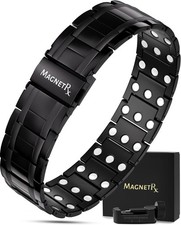 MagnetRX  3X Strength Magnetic Bracelets for Men Effective Titanium Men Bracelet