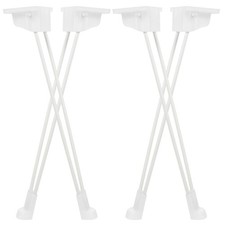  4 Pcs Metal Desk Legs Worktop Feet for Furniture Removable Table