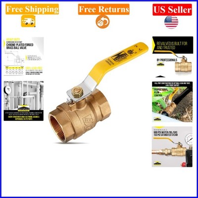 Full Port Brass Ball Valve 3/4 in., Lead-Free, Female Threaded, 150 PSI