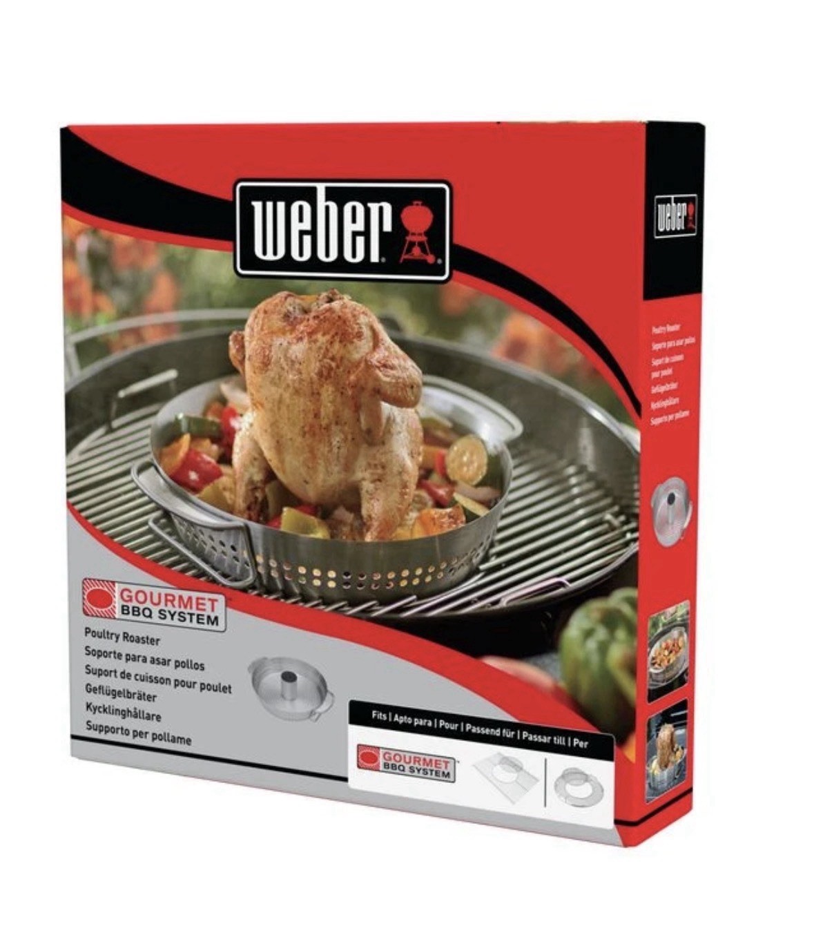 Weber Gourmet Poultry Roaster BBQ System Insert Stainless Steel 8838