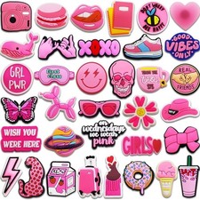 92 Pcs Pvc Shoe Charms Lot Different Charms Fit For Croc Clog Sandals Mixed