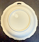 Antique Bavaria Porcelain Hand Painted Roses Plate w Handle Pastel Rim — photo 2
