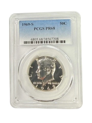 1969-S Kennedy Half Dollar PCGS PR68