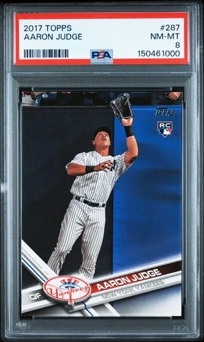 2017 Topps Aaron Judge #287 Rookie Card PSA 8 NM-MINT
