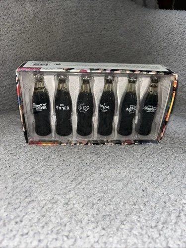 Vintage 1999 Coca Cola International Miniature Contour Bottle 6 Piece Set#4